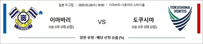 3월 26일 일리그컵 이마바리 vs 도쿠시마